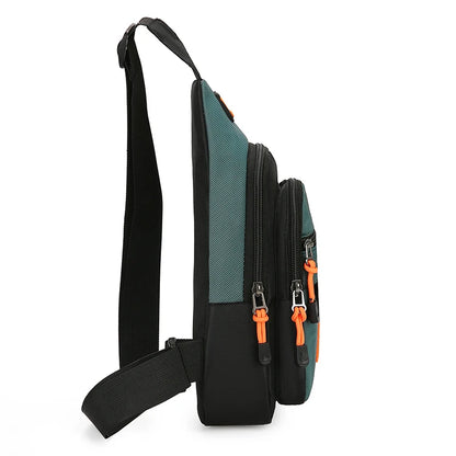 Men’s Outdoor Hiking & Cycling Shoulder Bag – Waterproof Sports Crossbody Chest Bag for Travel