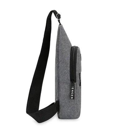 Men's Chest Bag - One Shoulder Crossbody with Large Capacity, Outdoor Sports and Leisure Fashion Small Shoulder Bag