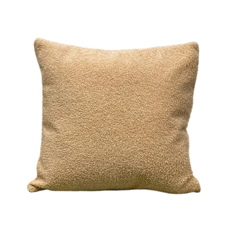 Plush Decorative Throw Pillow Cover 45x45cm – Soft Sofa Cushion Case for Living Room Home Décor Pillowcase
