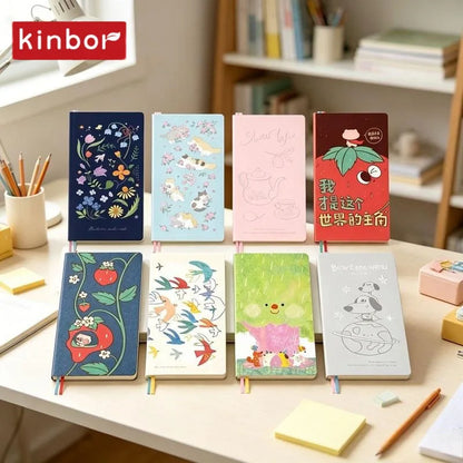 Kinbor Undated Weekly Planner - Illustrated Hardcover To-Do List Notebook
