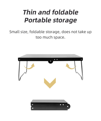 Portable Foldable Camping Table – Ultralight MDF Mini Coffee Table for Outdoor Hiking & Picnic Use