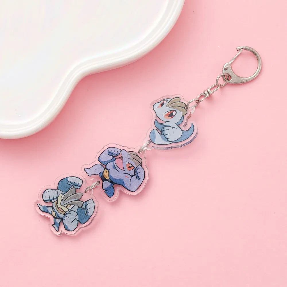 Anime Acrylic Keychain – Cute Cartoon Car Bag Pendant, Creative Gift for Friends & Fans, Fun Keyring Charm