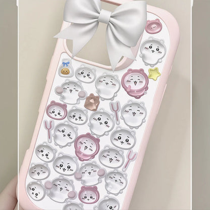 3D Chiikawa Usagi Crystal Stickers - Cute Waterproof DIY Decals for Phone Case, Nails, Notebook & Laptop Decor