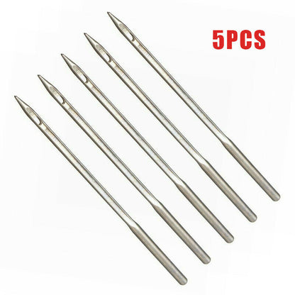 5/10 Pcs Leather Sewing Awl Needles Tool Set – Crochet Bent Hook Needles for Canvas Shoes Repair and DIY Craft Making
