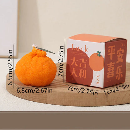 Internet Celebrity Ugly Orange Aromatherapy Candle – Soy Wax Creative Gift, Shooting Props & Scene Decoration Ornament