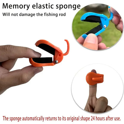 2-Piece Quick-Attach Fishing Rod Clip - Tool-Free One-Hand Holder for 2-Piece Freshwater Rods & Tackle Organization