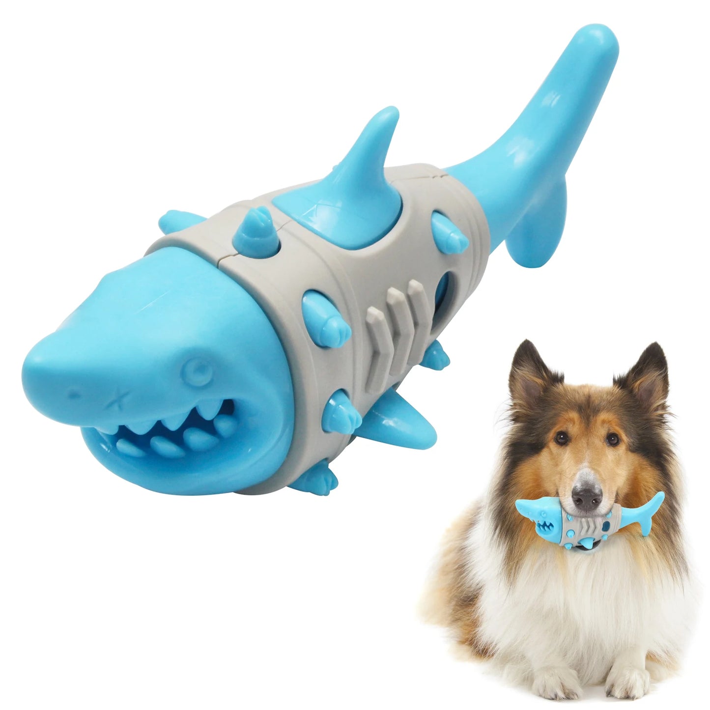 Dog Chew Sound Ball Toys - Interactive Treat Dispensing Teeth Cleaning & Training Pet Toy