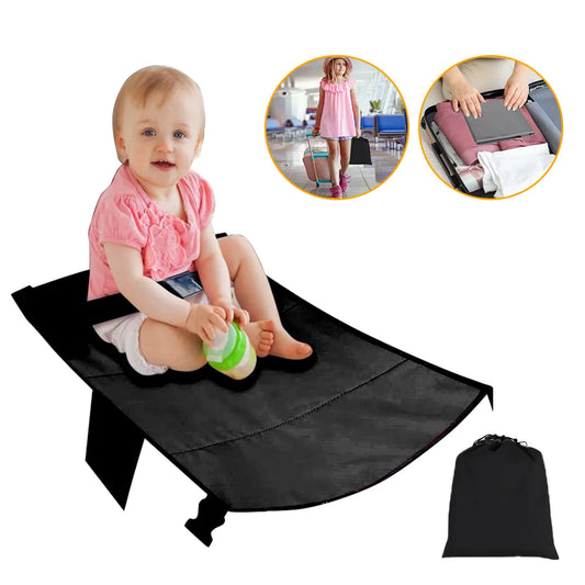 Kids Travel Airplane Bed: Portable Foot Rest Hammock for Baby Pedals, Seat Extender Leg Rest - Comfortable Airplane Travel Solution for Kids