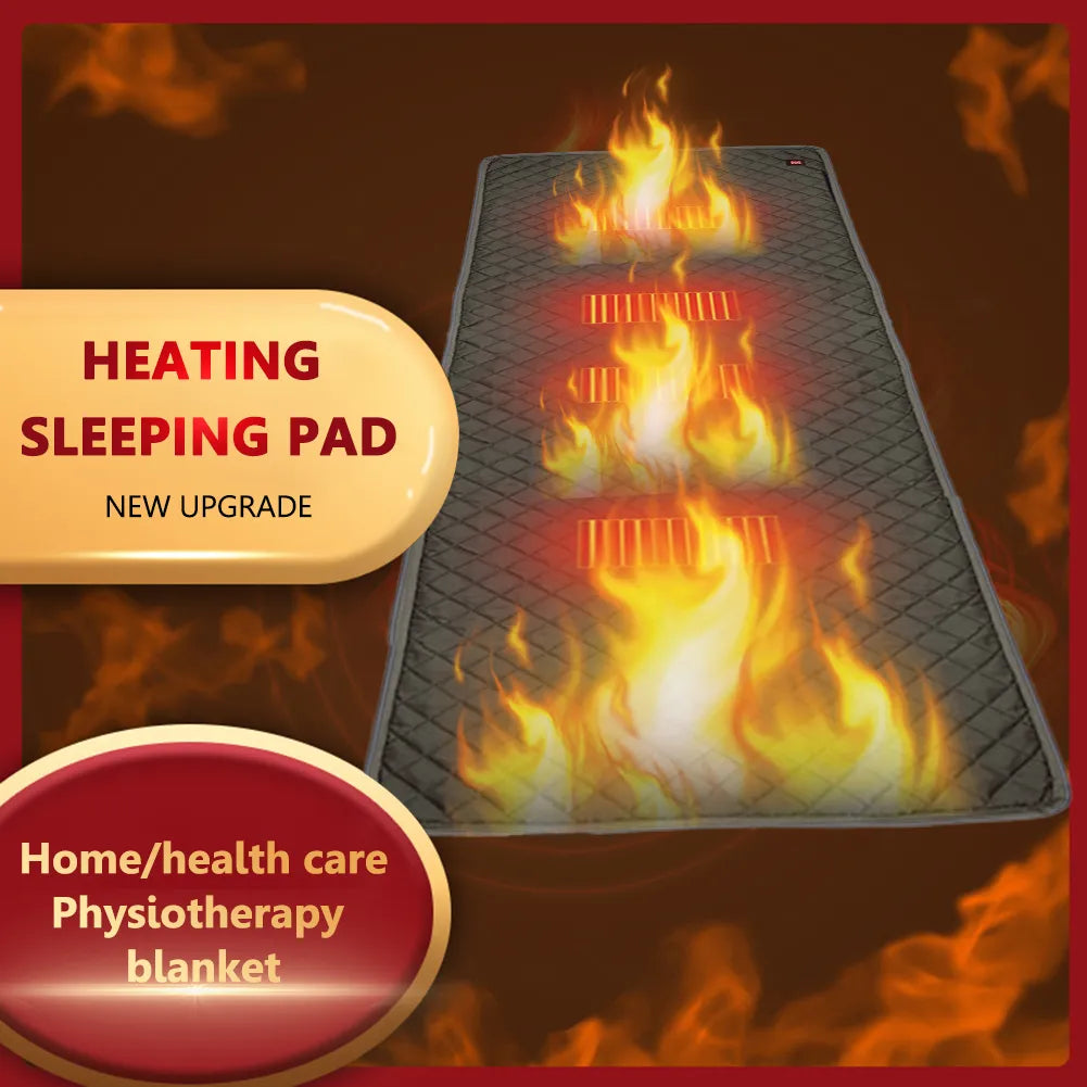 5V USB Heated Electric Mat - 3-Level Temperature Control, Cold Resistant Heating Pad for Outdoor Camping and Sleeping Comfort