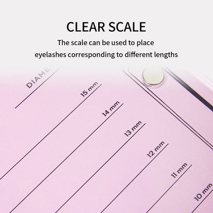 GLAMLASH Eyelash Extension Glue Pallet: Acrylic Board for False Lashes - Makeup Tool Holder