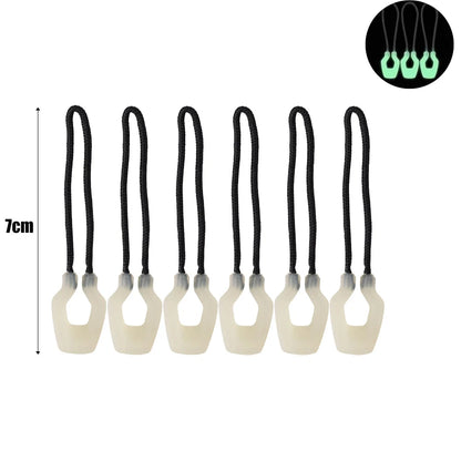 6/12PCS Zipper Pullers — Convenient Zipper Extensions for Jackets, Backpacks, Tents & Knapsack Accessories