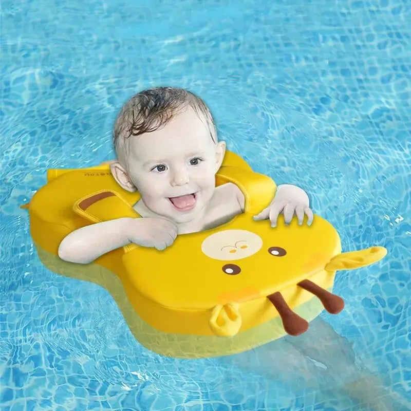 Baby Swimming Pool Float - Non Inflatable Infant Buoyancy Ring for Toddlers & Kids Ages 6-36 Months