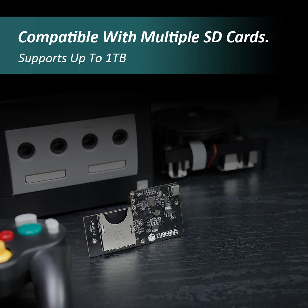RetroScaler CUBEODE V1.2 Optical Drive Emulator – GameCube GC Loader Swiss SD2SP2 Replacement for All NGC Versions