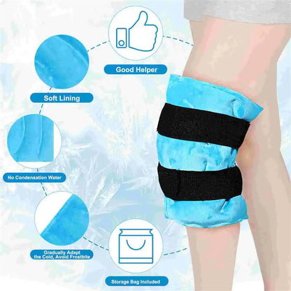 Large Reusable Ice Packs – Cold Compress for Surgery, Knee Pain, Soft Tissue Injuries & Instant Relief