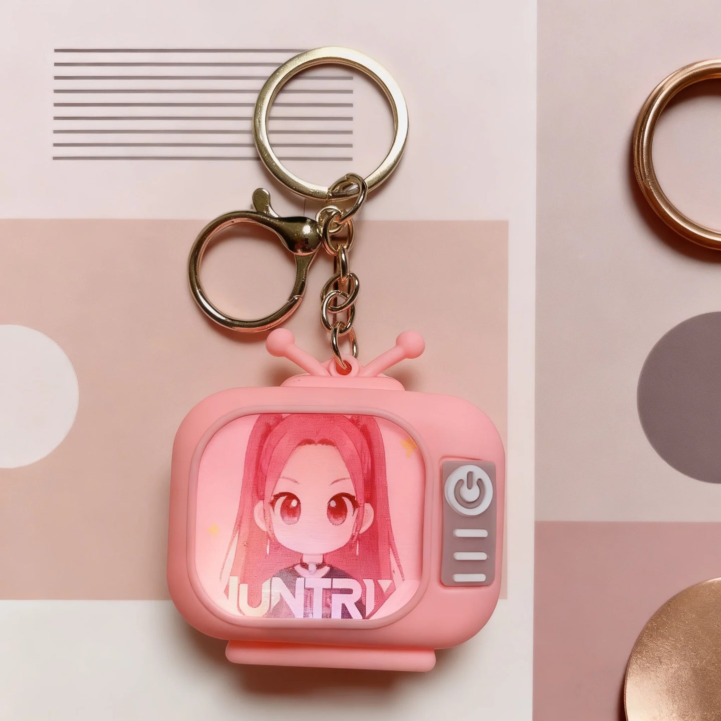 Demon Hunter Girl Group Anime Keychain — KPOP Light-Up Night Light, Doll & Bag Decoration Gift
