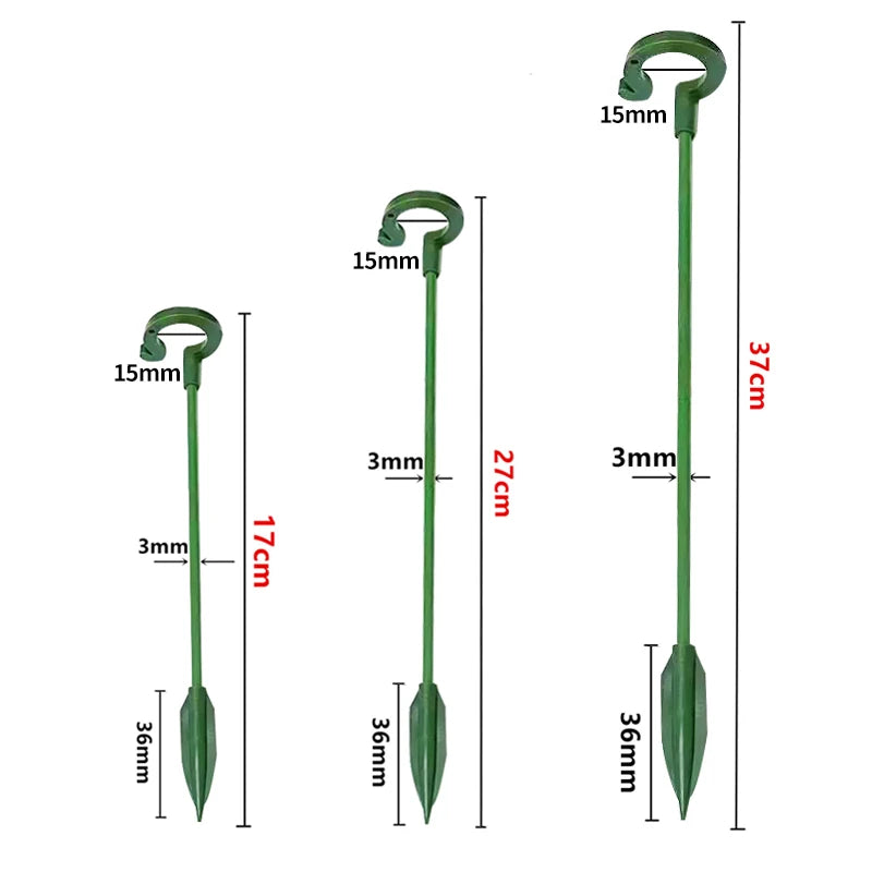 Plastic Plant Supports: Flower Stand & Reusable Protection Fixing Tool - Gardening Supplies for Vegetable Holder Bracket - 2/5/10pcs