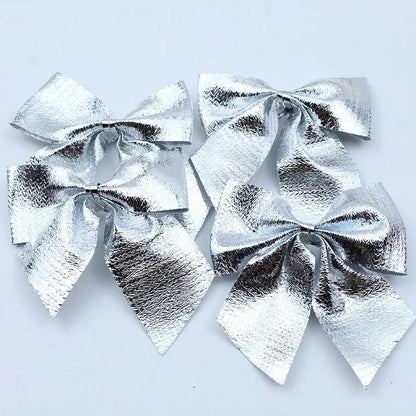 12/24/36PCS Christmas Mini Bows – Red & Gold Bowknots for Tree, Home, Wedding & New Year Party Decorations