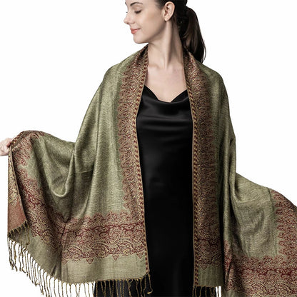 Luxury Autumn Cashmere Pashmina Shawl – Warm Winter Scarves for Women, Printed Cotton Foulard Stole Scarf 2023