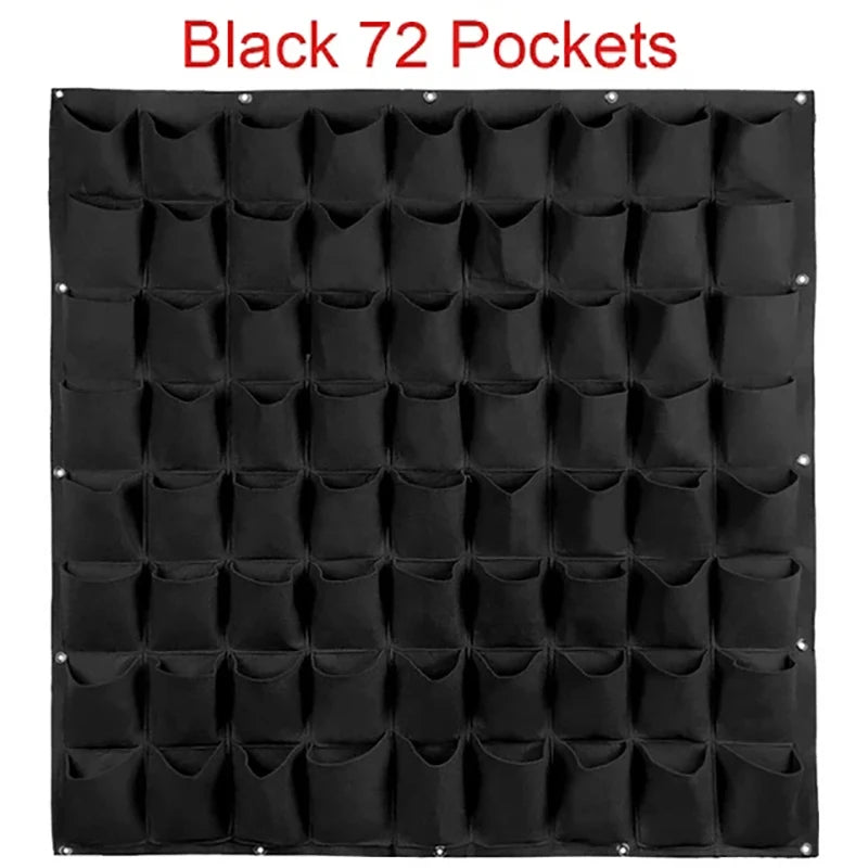 Wall Hanging Planting Bag – Multi-Pocket Vertical Garden Planter for Vegetables, Flowers, and Bonsai