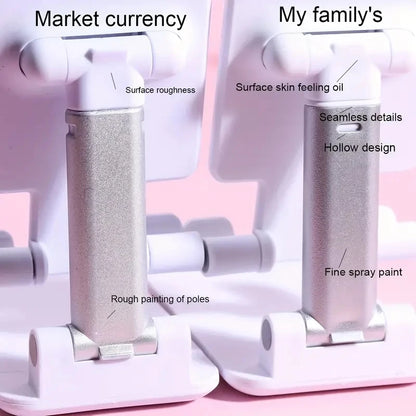 Adjustable Desktop Phone Holder Stand: Universal Desk Tablet Holder for iPhone, iPad, Xiaomi - Convenient Table Cell Phone Stand