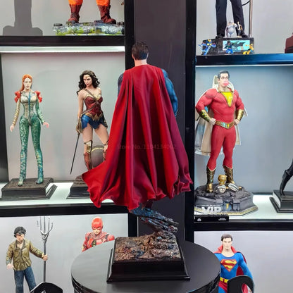 DC Series Justice League Superman GK Statue – Handmade Steel Man Collectible Model Ornament Gift