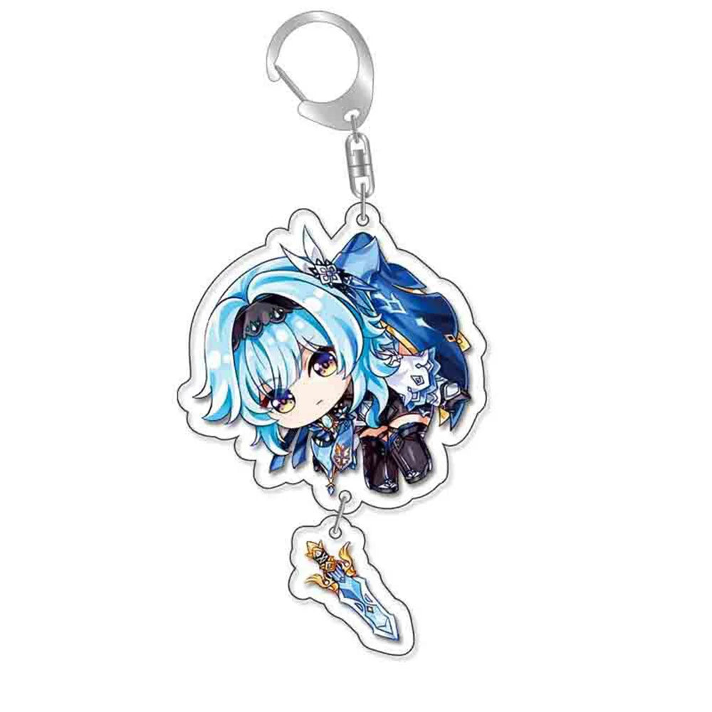 Anime Game Keychain – Atataki Itto, Kunikuzushi, Xiao, Tartaglia & Kazuha Cat Series Cosplay Key Chain