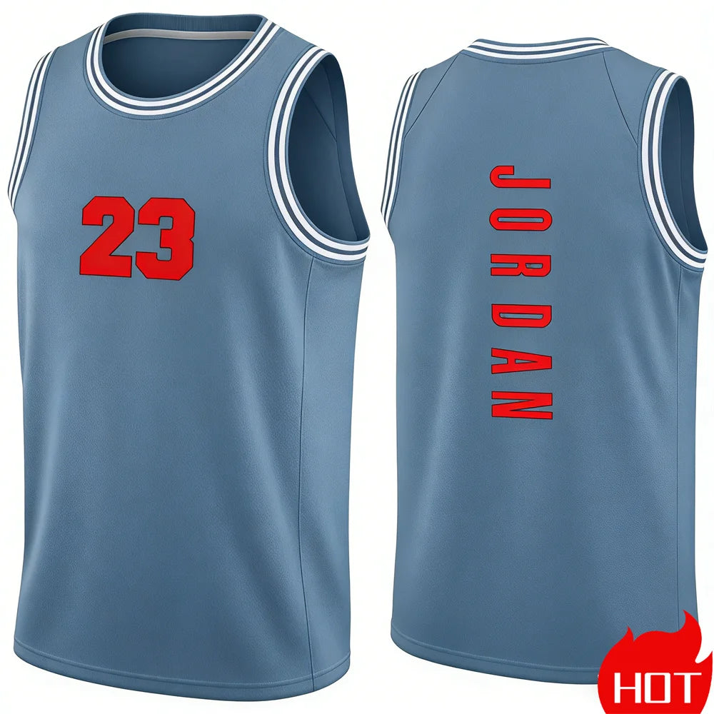 Men’s Sleeveless Tank Top – Running & Basketball Vest with Smiley Face Graphic, Summer Casual Sportswear
