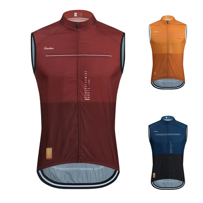 Raudax Men's Sleeveless Cycling Vest – Mesh Ciclismo Undershirt, Windproof Gilet for Cycling & Motorcycle