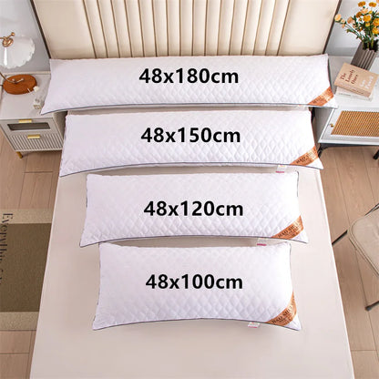 Long Pillow Insert - Soft White Quilted Filling Cushion 48x100cm 48x120cm 48x150cm 48x180cm Sleeping Pillow Core