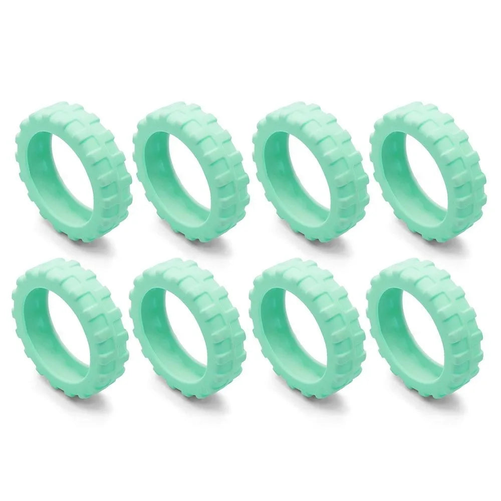 Universal Silicone Luggage Wheel Protectors – Travel Suitcase Caster Covers to Reduce Wear & Noise