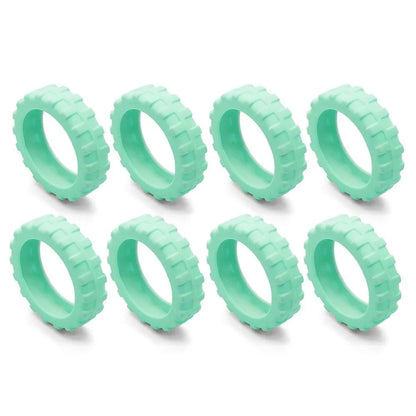 Universal Silicone Luggage Wheel Protectors – Travel Suitcase Caster Covers to Reduce Wear & Noise