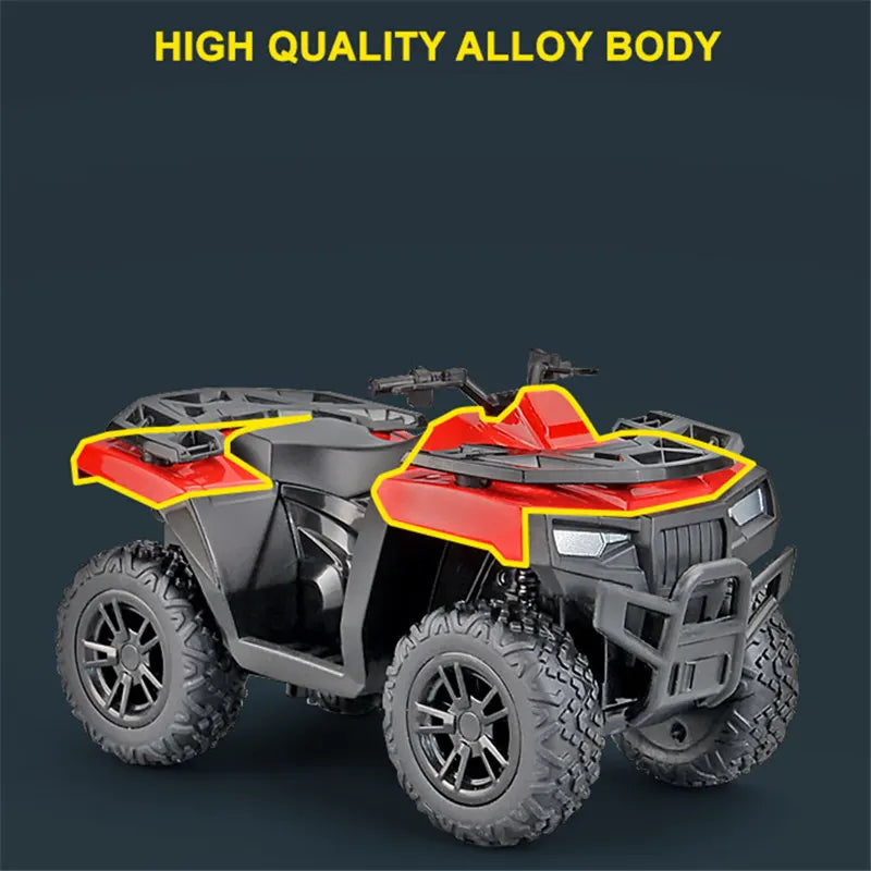 1:36 Alloy ATV Motorcycle Model – Diecast Metal Off-Road Beach Bike Toy Simulation for Kids Gift