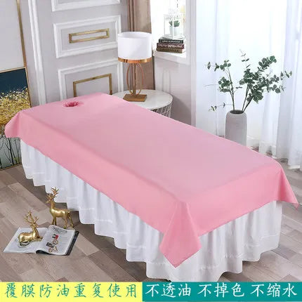 Waterproof Oilproof Beauty Salon Bed Sheets – Skin-Friendly Spa Massage Table Covers for Salon & Barbershop