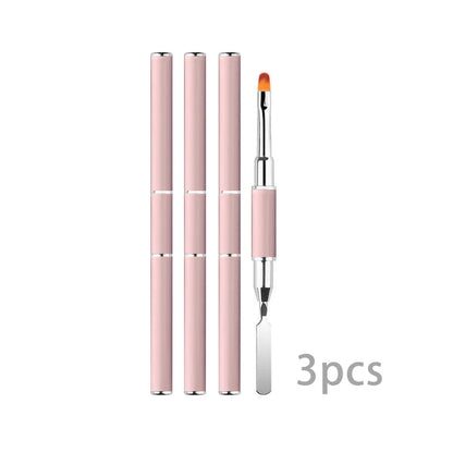 2-in-1 Gel Nail Brush & Picker – Dual-Ended Acrylic Nail Extension Brush with Spatula Tool