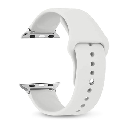 Silicone Apple Watch Band Strap - Sport Replacement Bracelet for iWatch Series Ultra 2, 9, 8, 7, 6, SE 38mm-49mm