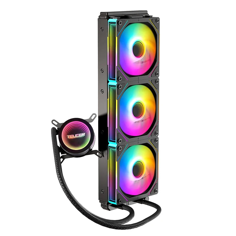 TEUCER NA-360 PC Water Cooling Radiator – Liquid Cooler for Intel LGA 2011/1700/1200/1155, AMD AM4/AM5, X99 Motherboard Support