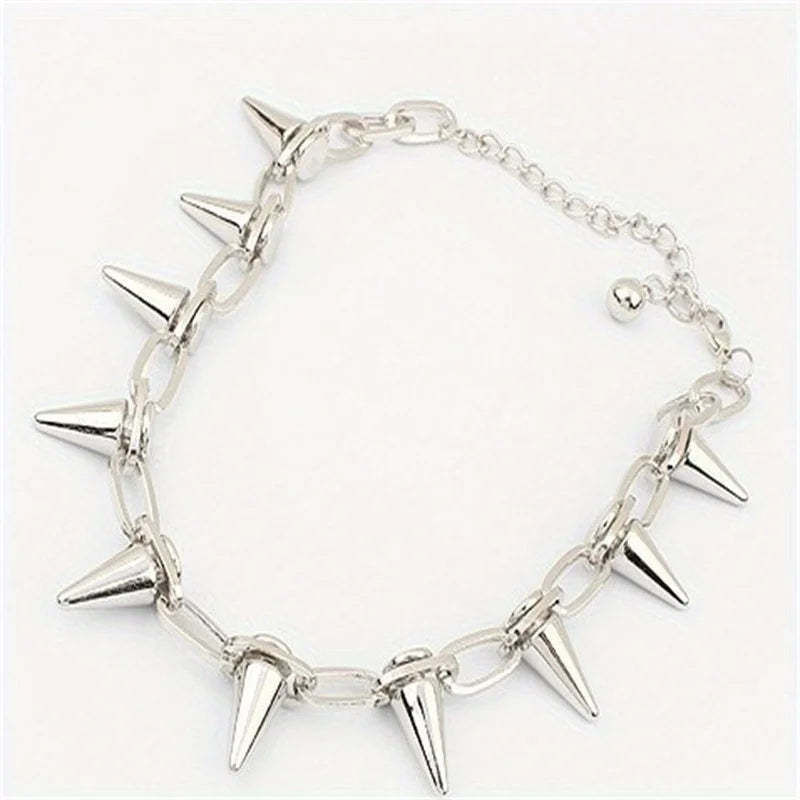 Punk Gothic Studded Spike Choker Necklace – Vintage Rivet Hip Hop Jewelry for Party, Birthday & Valentine’s Day Gift for Lovers