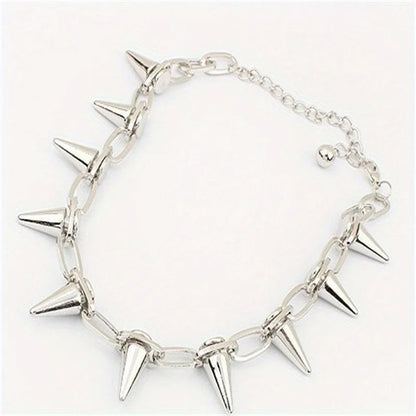 Punk Gothic Studded Spike Choker Necklace – Vintage Rivet Hip Hop Jewelry for Party, Birthday & Valentine’s Day Gift for Lovers