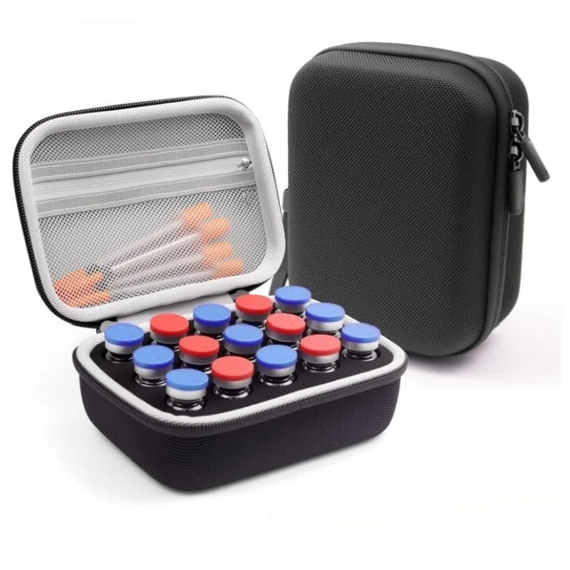 10ml Insulin Vial Storage Case – Waterproof EVA Large Capacity Organizer for Diabetics, Protective Travel Insulin Bottle Holder