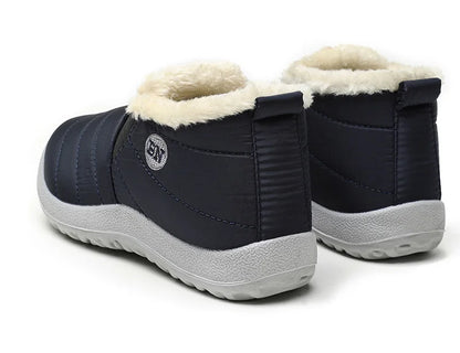 Men’s Winter Ankle Boots — Warm Fur Lined Snow Boots, Casual Shoes for Men and Couples