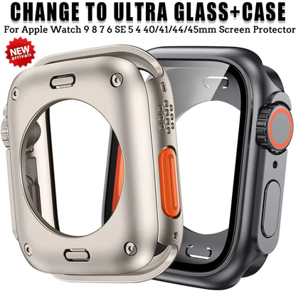 Hard PC Front & Back Screen Protector Case for Apple Watch Series 4-9 & SE/Ultra – 40mm-45mm iWatch Cover
