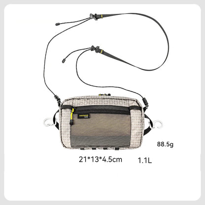 Waterproof UHMWPE Waist Fanny Pack – 1.1L Lightweight Hip Bag for Cycling, Running, Hiking & Outdoor Sports, 70g