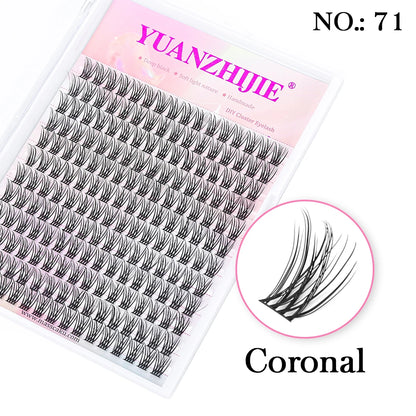 DIY 144 Cluster Lashes YUANZHIJIE – Natural C/D Curl Segmented Mink Individual Eyelash Extensions Kit for Home Makeup & Professional Volume Look (Free Shipping)