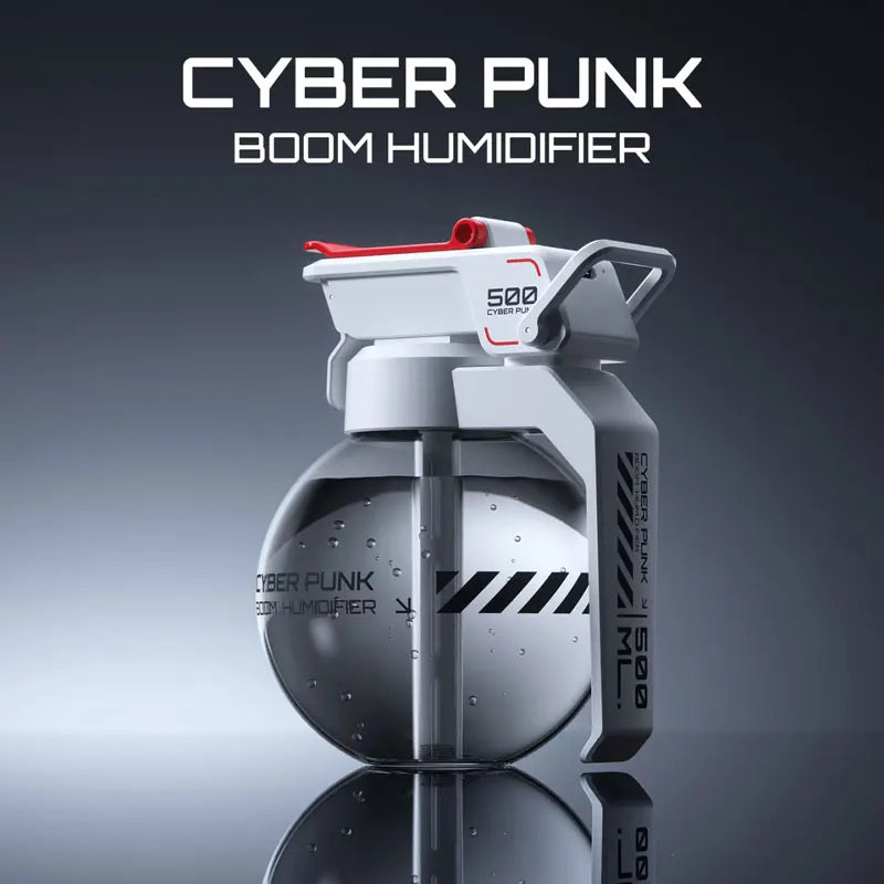 2025 Cyberpunk Grenade Air Humidifier – Essential Oil Aromatherapy Diffuser, Creative Gift for Esports Fans