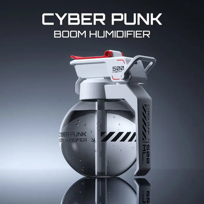 2025 Cyberpunk Grenade Air Humidifier – Essential Oil Aromatherapy Diffuser, Creative Gift for Esports Fans