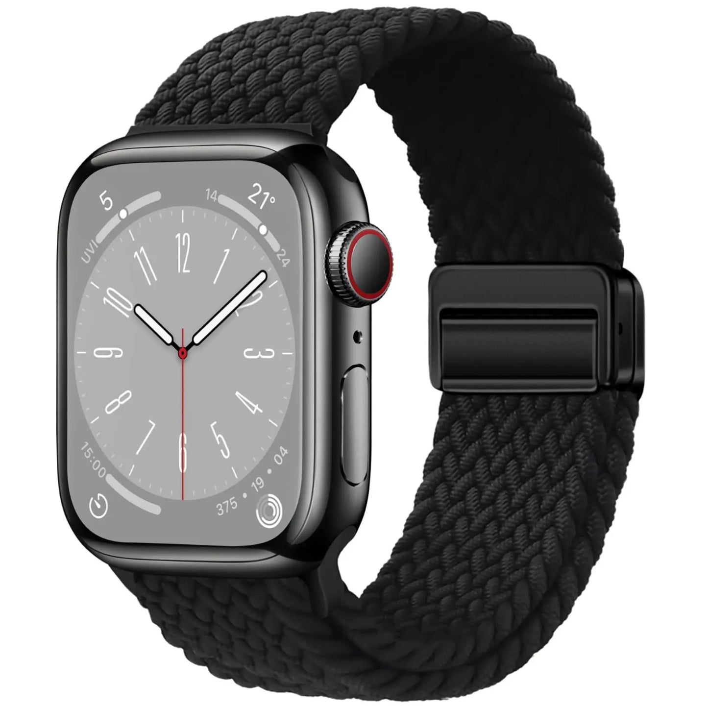 Braided Magnetic Strap for Apple Watch — Compatible with 38mm, 40mm, 41mm, 44mm, 45mm, 49mm Series SE, 7, 6, 8, 9, 10 & Ultra2