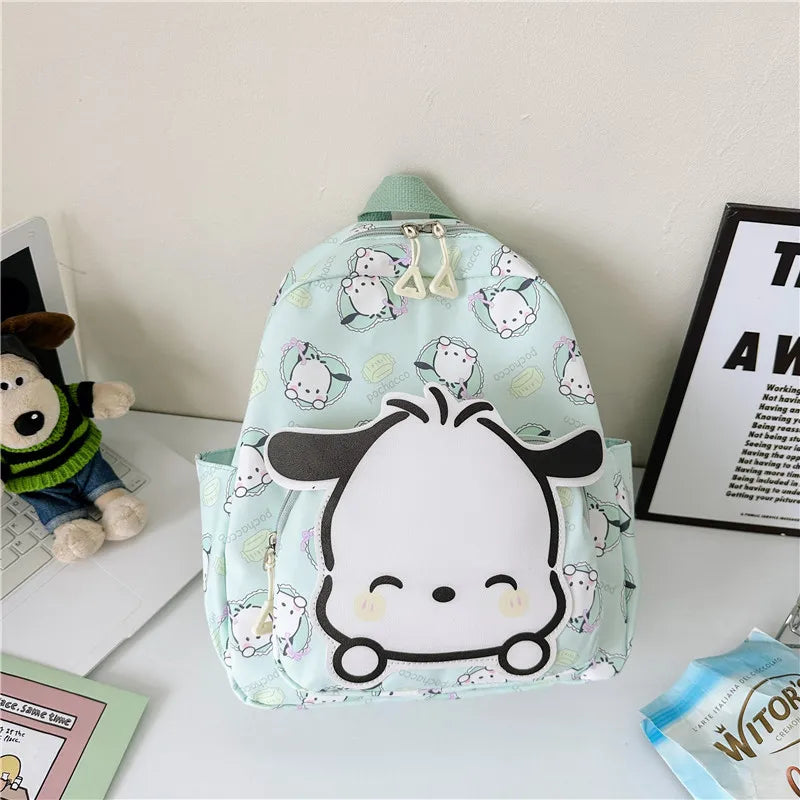 Anime Cartoon Kuromi, Melody & Cinnamoroll Backpack – Kawaii Canvas Schoolbag for Boys & Girls, Hello Kitty Fashion Kids Backpack