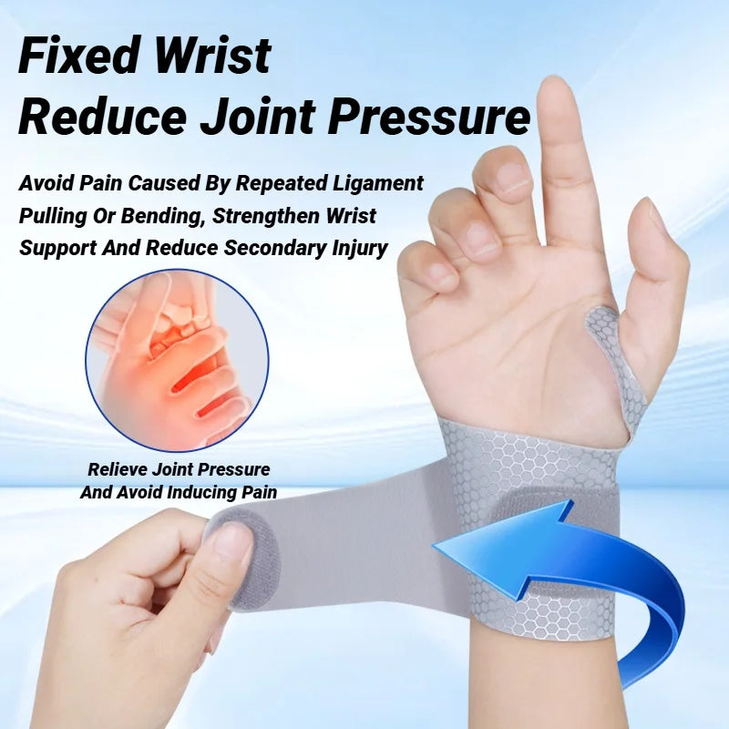 Adjustable Ultra-Thin Wrist Strap — Breathable Support for Sprains, Pain Relief, Gym Exercise, Arthritis & Carpal Tunnel
