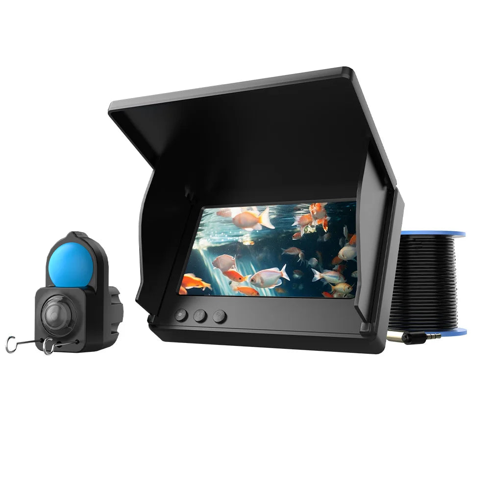 Portable Fish Depth Finder – Handheld 1080P 4.3 Inch LCD Fishing Camera with 120° Underwater View & Night Vision