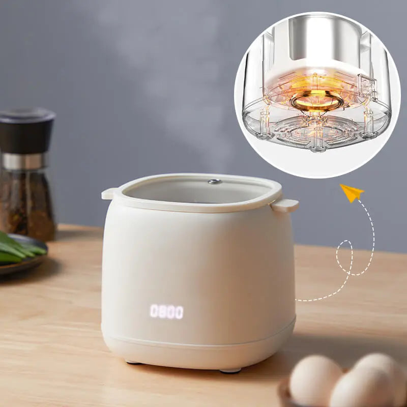 Effortless Breakfasts with the Smart Egg Cooker - 300W Electric Egg Boiler and Custard Steamer with Auto-Off, Your Go-To Omelette Cooking Companion!
